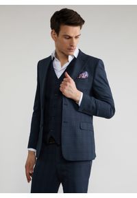 Pako Lorente - Granatowa marynarka garniturowa P22SF-3G-024-G-S. Kolor: niebieski. Materiał: tkanina. Sezon: zima, jesień #2