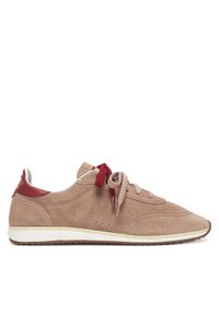 Patrizia Pepe Sneakersy 2Z0054/L055-FG47 Beżowy. Kolor: beżowy. Materiał: zamsz, skóra