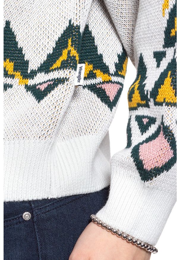 Wrangler - DAMSKI SWETER WRANGLER GEO KNIT CLOUD BLUE W8N5QCB03 112132405