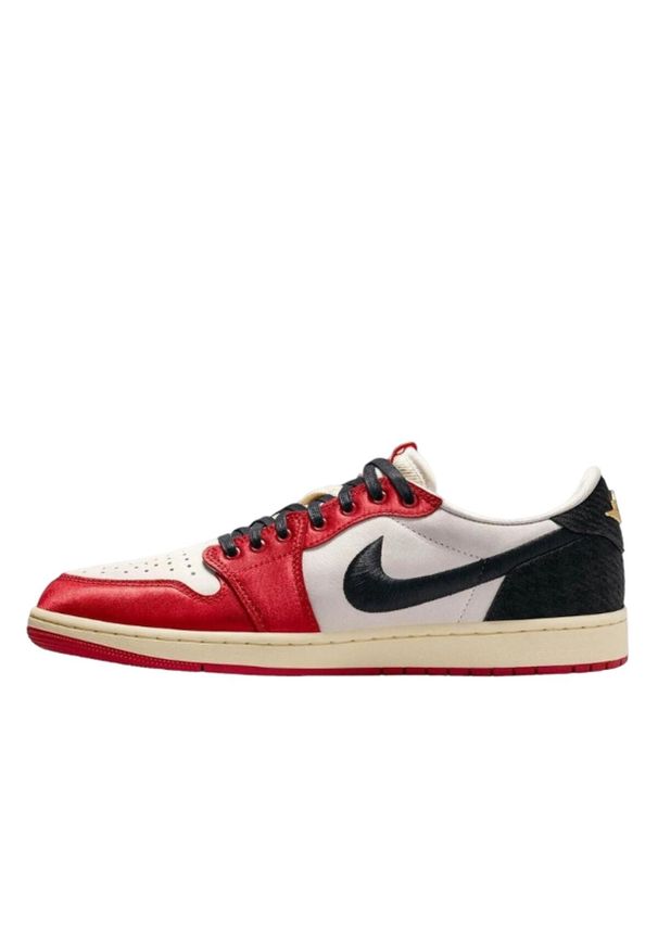 Buty do chodzenia dla dorosłych Air Jordan 1 Retro Low OG Trophy Room Away. Kolor: czerwony. Sport: turystyka piesza
