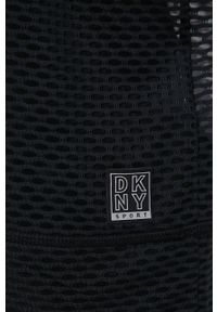 DKNY - Dkny bluza DP9T6457 damska kolor czarny gładka. Okazja: na co dzień. Kolor: czarny. Materiał: dzianina. Długość rękawa: raglanowy rękaw. Wzór: gładki. Styl: casual #4