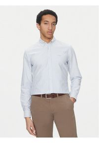 BOSS Koszula Roan 50520275 Błękitny Slim Fit. Kolor: niebieski. Materiał: bawełna