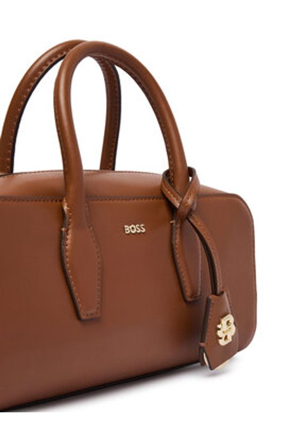 BOSS Torebka 50557995 Brązowy. Kolor: brązowy. Materiał: skórzane