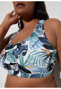bonprix - Bikini bustier (2 części) ze skrzyżowanymi ramiączkami. Kolor: zielony