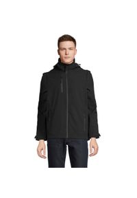 SOL'S - Kurtka Soft Shell Dla Dorosłych Unisex Falcon 3 W 1. Kolor: czarny