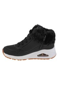 skechers - Buty do chodzenia dla dzieci Skechers Uno Fall Air. Zapięcie: sznurówki. Kolor: czarny. Materiał: guma, materiał, syntetyk, wełna. Szerokość cholewki: normalna. Sport: turystyka piesza