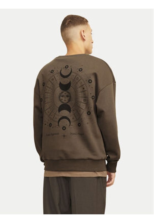 Jack & Jones Bluza Mystic 12257735 Khaki Relaxed Fit. Kolor: brązowy. Materiał: syntetyk, bawełna