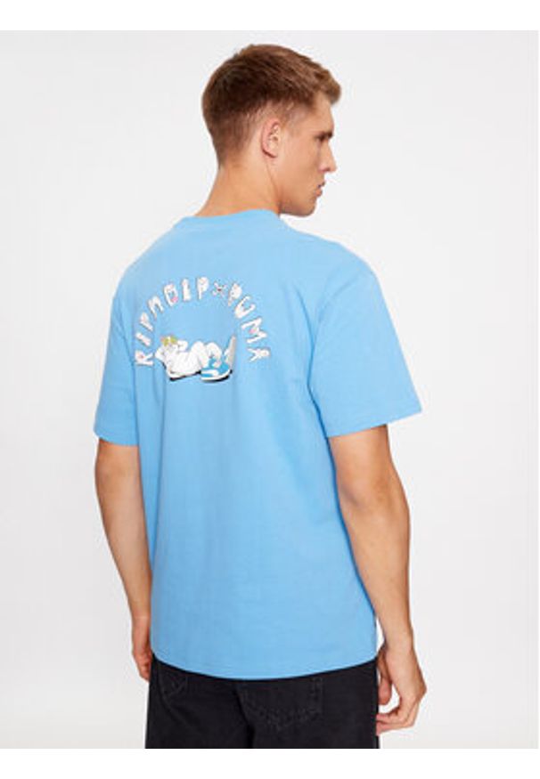 Puma T-Shirt Puma X Ripndip 622196 Niebieski Relaxed Fit. Kolor: niebieski. Materiał: bawełna