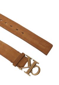 Calvin Klein Pasek Męski LV04D7084G Brązowy. Kolor: brązowy. Materiał: zamsz, skóra #3