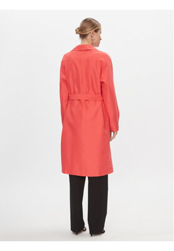 Vero Moda Trencz Doreen 10301287 Różowy Regular Fit. Kolor: różowy. Materiał: syntetyk