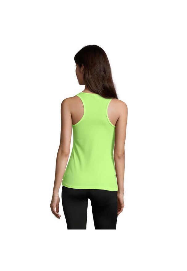 SOL'S - Damski Sportowy Podkoszulek. Kolor: żółty, zielony. Styl: sportowy