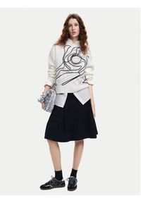 Desigual Sweter Montpellier Lacroix 24WWJF55 Biały Loose Fit. Kolor: biały. Materiał: bawełna #4