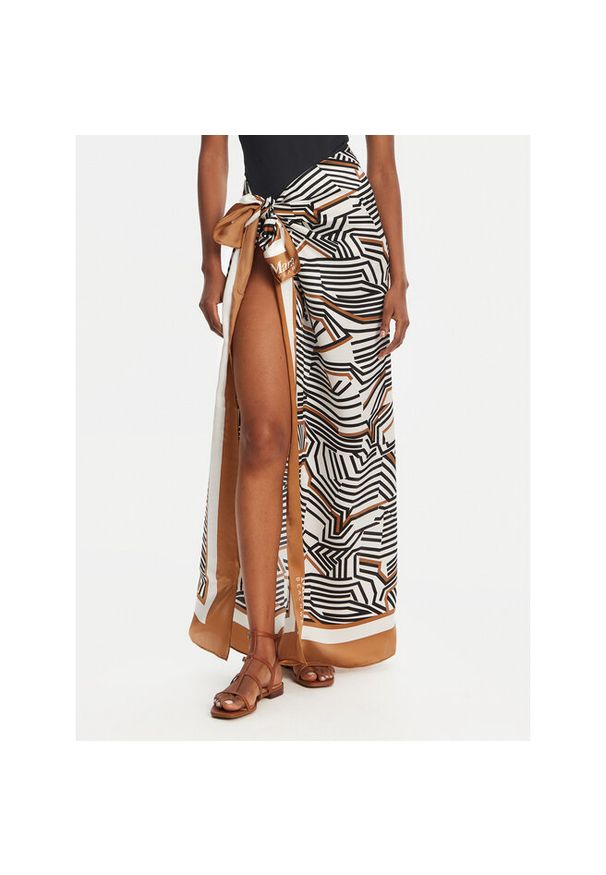 Chusta Max Mara Beachwear. Kolor: beżowy