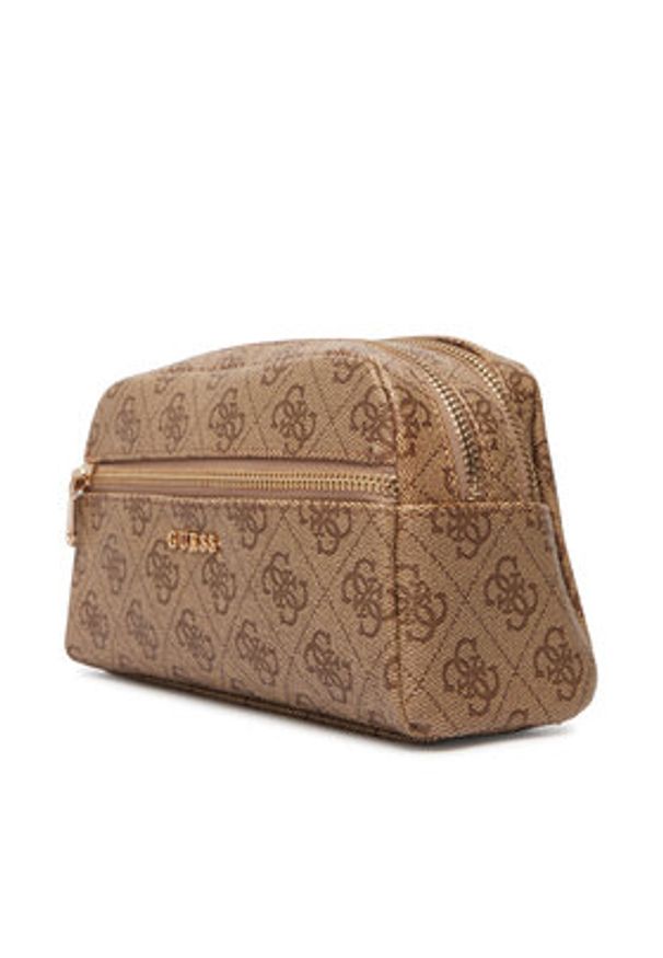 Guess Kosmetyczka PW7564 P6273 Beżowy ciemny. Kolor: beżowy. Materiał: skóra