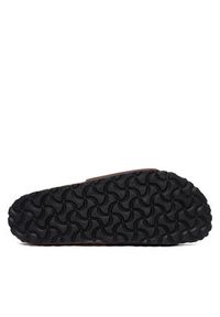 Birkenstock Klapki Madrid Big Buckle 1032914 Brązowy ciemny. Kolor: brązowy. Materiał: skóra #2