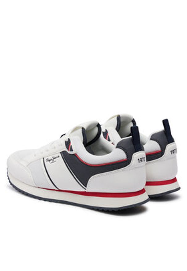Pepe Jeans Sneakersy Dublin Brand PMS40009 Biały. Kolor: biały. Materiał: materiał