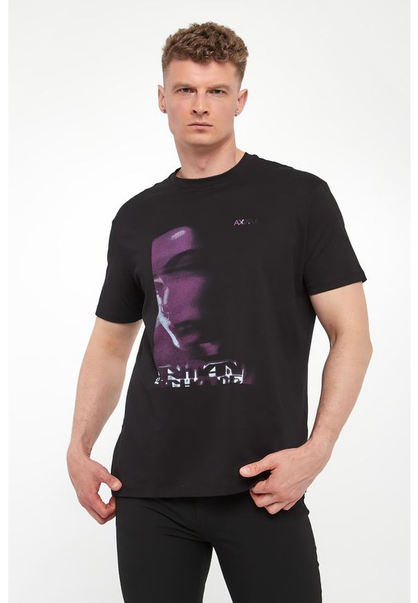 Armani Exchange - T-shirt męski bawełniany ARMANI EXCHANGE. Materiał: bawełna