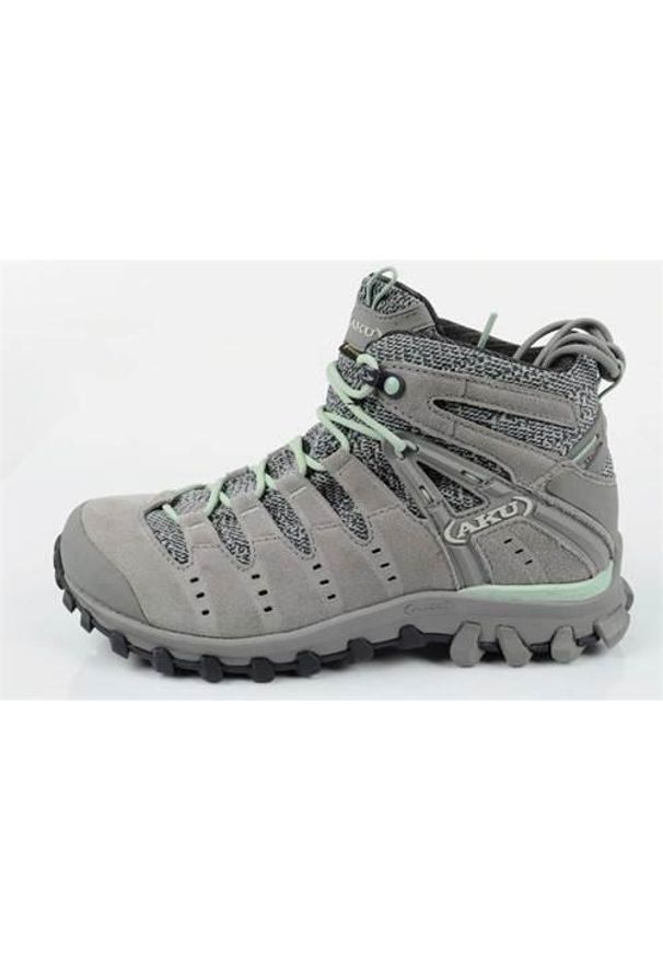 Buty trekkingowe damskie Aku Alterra Lite Goretex. Zapięcie: sznurówki. Kolor: szary. Materiał: syntetyk, tkanina, materiał. Szerokość cholewki: normalna. Styl: sportowy