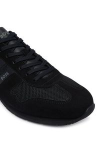 BOSS Sneakersy Levon 50568468 Czarny. Kolor: czarny. Materiał: skóra, zamsz #4