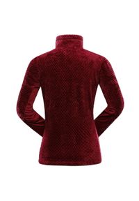 ALPINE PRO - Bluza damska polarowa Alpine Pro Lomma bardzo ciepła. Kolor: czerwony. Materiał: polar. Sport: turystyka piesza