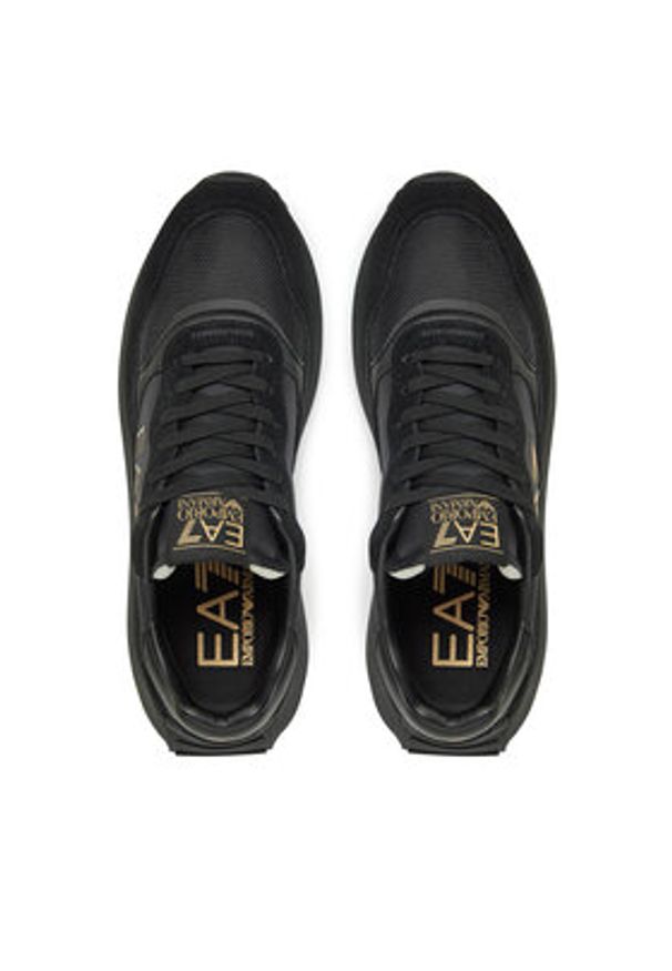 EA7 Emporio Armani Sneakersy X8X186 XK401 U106 Czarny. Kolor: czarny. Materiał: materiał