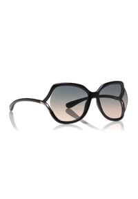 Tom Ford - TOM FORD - Czarne okulary przeciwsłoneczne Anouk. Kolor: czarny. Materiał: materiał. Wzór: geometria #8