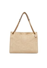 Lauren Ralph Lauren - LAUREN RALPH LAUREN Torebka 431969418001 Beżowy. Kolor: beżowy. Materiał: skórzane, zamszowe