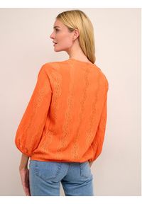 Kaffe T-Shirt Tio 10507286 Pomarańczowy Loose Fit. Kolor: pomarańczowy. Materiał: syntetyk