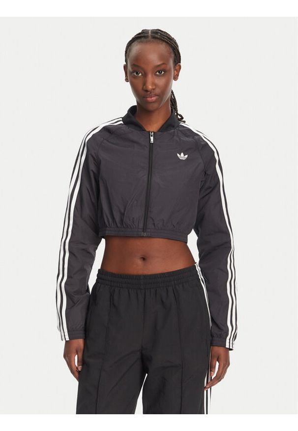 Adidas - adidas Bluza adicolor Teamgeist JD0264 Czarny Slim Fit. Kolor: czarny. Materiał: syntetyk