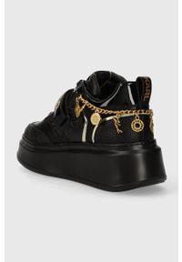 Karl Lagerfeld sneakersy ANAKAPRI kolor czarny KL63579F. Nosek buta: okrągły. Zapięcie: rzepy. Kolor: czarny. Materiał: guma. Obcas: na platformie #3