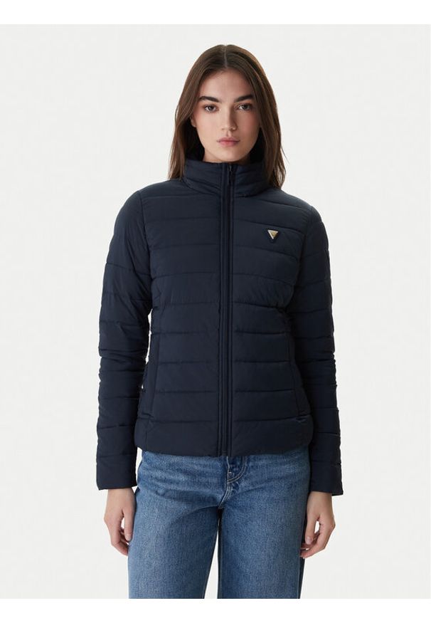 Guess Kurtka przejściowa V4YL04 WF3X0 Granatowy Regular Fit. Kolor: niebieski. Materiał: syntetyk
