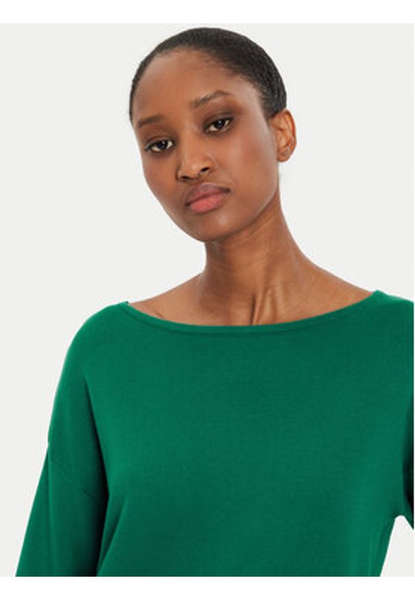 United Colors of Benetton - United Colors Of Benetton Bluzka 103CD10AV Zielony Regular Fit. Kolor: zielony. Materiał: bawełna