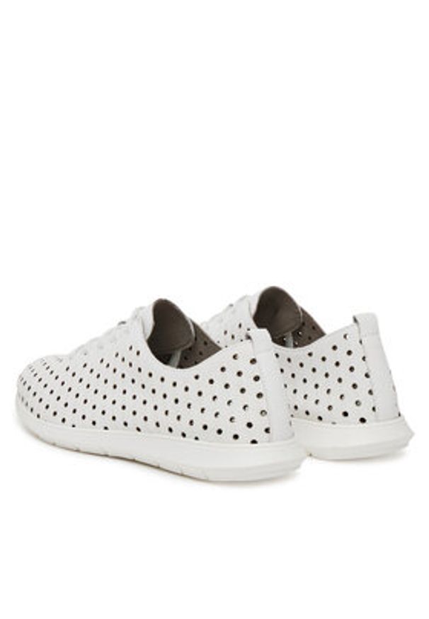 Remonte Sneakersy R7101-80 Biały. Kolor: biały. Materiał: skóra