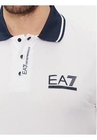 EA7 Emporio Armani Polo 3DPF17 PJ03Z 1100 Biały Regular Fit. Typ kołnierza: polo. Kolor: biały. Materiał: bawełna