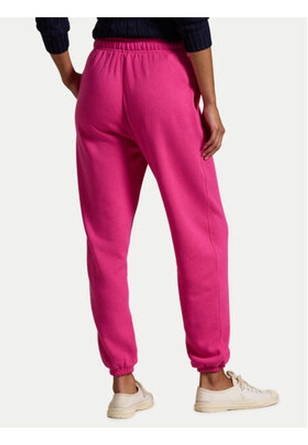 Polo Ralph Lauren Spodnie dresowe 211935585015 Różowy Regular Fit. Kolor: różowy. Materiał: bawełna