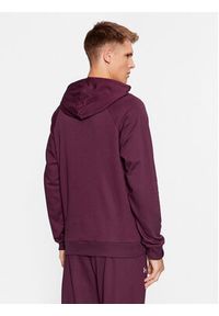 Under Armour Bluza Ua Rival Fleece Hoodie 1379757 Bordowy Loose Fit. Kolor: czerwony. Materiał: bawełna #3