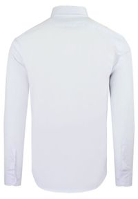 Delikatnie Taliowana Elegancka Koszula Męska - Victorio - Biała. Kolor: biały. Materiał: bawełna, elastan, poliester. Styl: elegancki #2