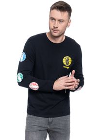 Wrangler - MĘSKI LONGSLEEVE WRANGLER LS WRANGLER TEE BLACK W7E2D0100. Długość rękawa: długi rękaw #2