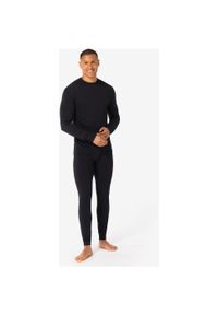 Koszulka termoaktywna z długim rękawem męska SUPER.NATURAL Tundra 175 LS. Kolor: czarny. Długość rękawa: długi rękaw. Długość: długie