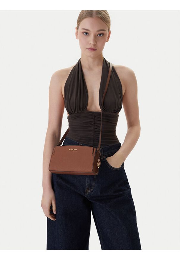 MICHAEL Michael Kors Torebka 32R6GQ6C1L Brązowy. Kolor: brązowy. Materiał: skórzane