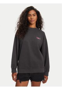 Roxy Bluza ERJFT04997 Czarny Relaxed Fit. Kolor: czarny. Materiał: bawełna