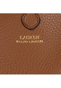 Lauren Ralph Lauren Torebka Rvrsble Tote 431795329002 Pomarańczowy. Kolor: pomarańczowy. Materiał: skórzane