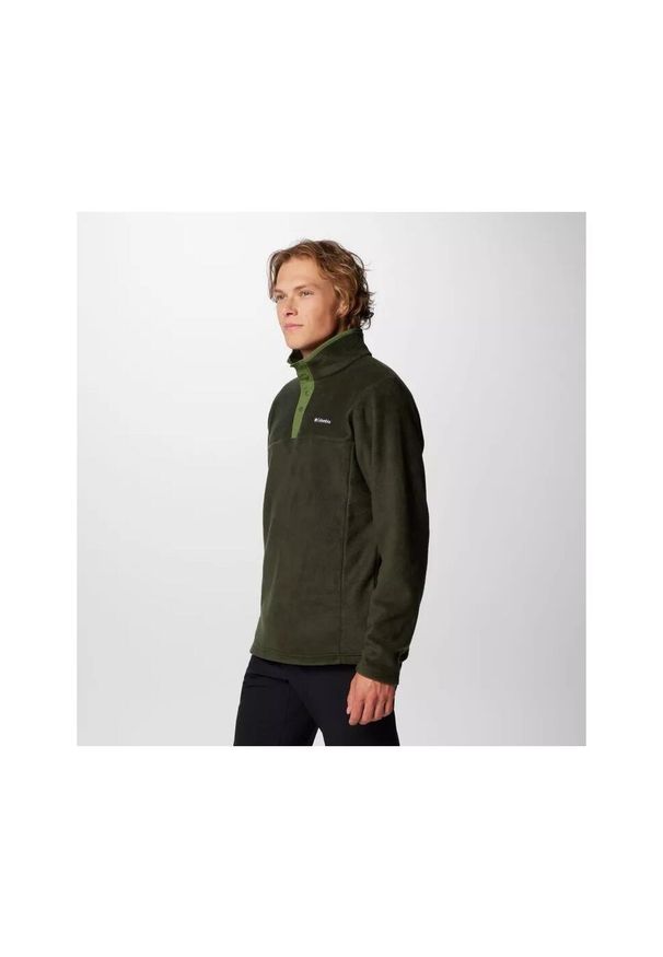 columbia - Bluza polarowa męska Columbia Steens Mountain Half Snap II. Kolor: zielony. Materiał: polar. Sezon: zima. Sport: narciarstwo