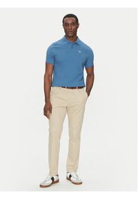 Barbour Polo Original Sports MML0358BU67 Niebieski Tailored Fit. Typ kołnierza: polo. Kolor: niebieski. Materiał: bawełna #5