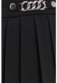 The Kooples - Spódnica. Kolor: czarny. Materiał: tkanina. Wzór: aplikacja #2
