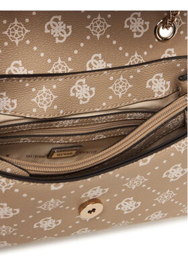 Guess Torebka Silia HWGP98 90210 Beżowy. Kolor: beżowy. Materiał: skórzane