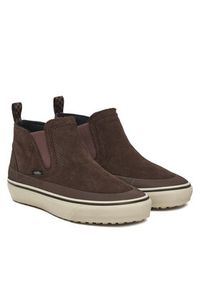 Vans Sneakersy MTE Mid-Slip Insulated VN000DANBRO1 Brązowy. Kolor: brązowy. Materiał: skóra, zamsz #3