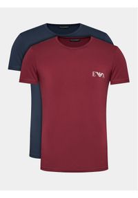 Emporio Armani Underwear Komplet 2 t-shirtów 111670 3F715 57336 Granatowy Regular Fit. Kolor: niebieski. Materiał: bawełna