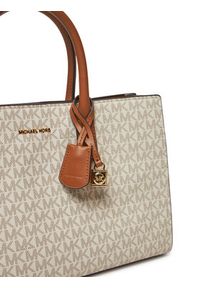 MICHAEL Michael Kors Torebka Scarlett Medium Signature Logo Satchel 30F4GETS2B Beżowy. Kolor: beżowy. Materiał: skórzane #4