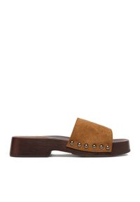Jenny - Klapki JENNY. Kolor: brązowy #1